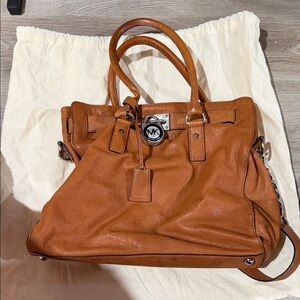 Michael Kors Brown Leather Shoulder Bag
